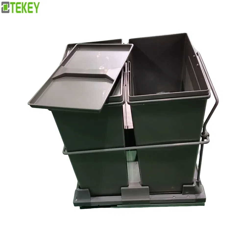 Встроенная мусорная урна Tekey для кухни, 2x31 л