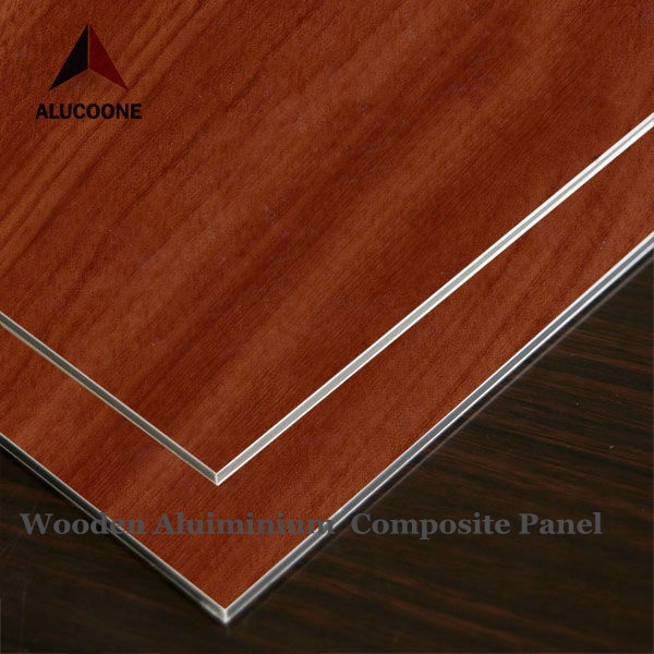 Алюминиевая композитная панель Alucoone с деревянным декором 1220x2400мм