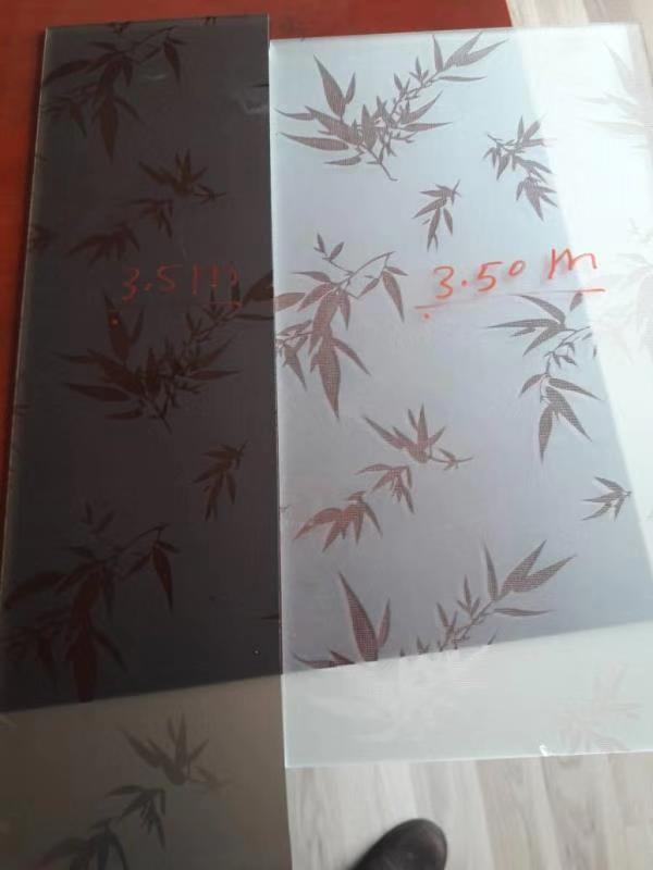 3mm-8mm Clear/Bronze/Grey Figured Architectural Nashiji Moru Pattern Flat Design Glass