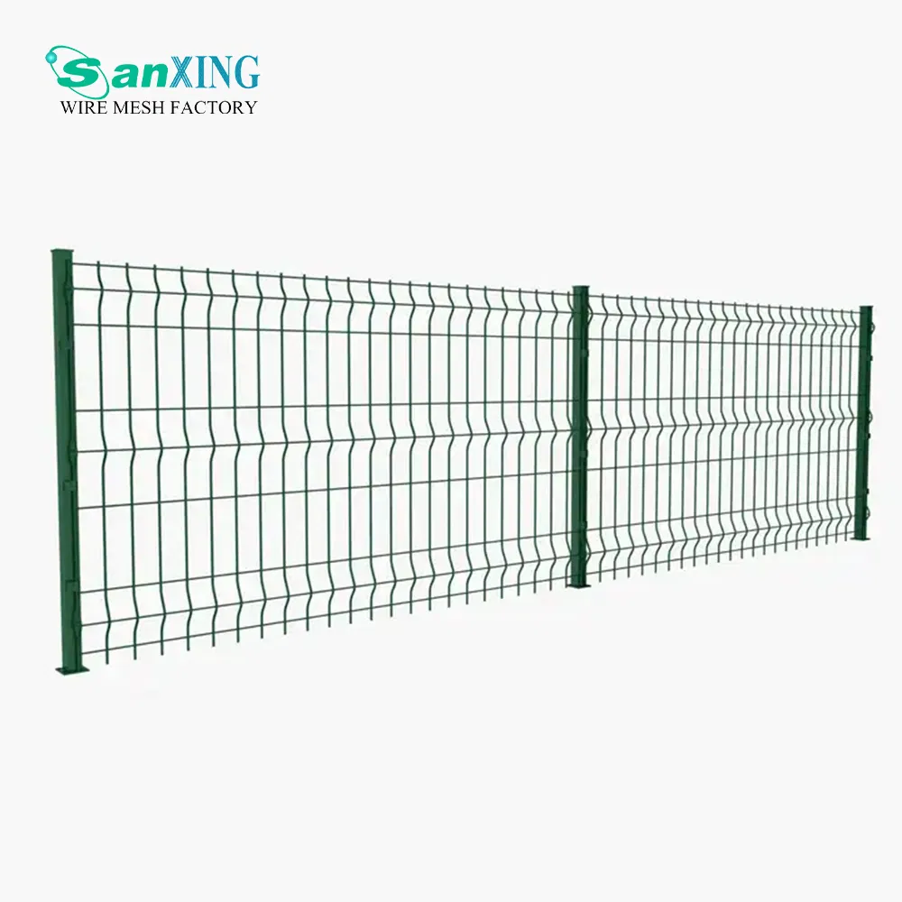 Galvanized Steel Metal PVC Coated 3D Bending Curved Welded Fencing Panel