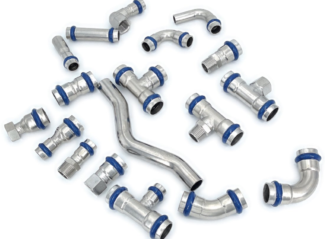 Dvgw Watermark Wras M V Stainless Steel Carbon Steel Press Fitting