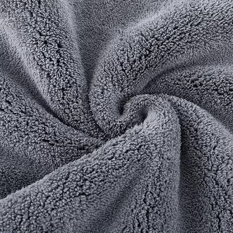 Wholesale Microfiber Twisted Car Wash Towels Double Drying 1300GSM Care Auto Cleaning Super Absorbent Cloth