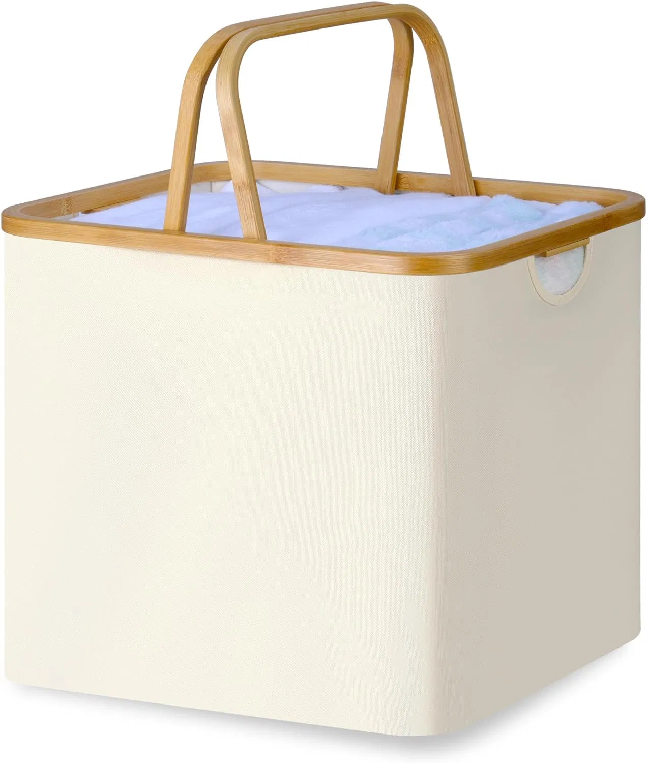 Bamboo Household Cloth with Handle Folding Basket Basket Basket Basket