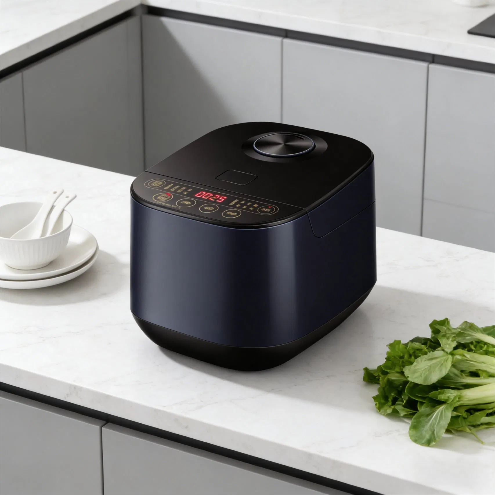Fashion 3L Portable 8 Different Menus Multifunctional Smart Rice Cooker with Thick Spherical Inner Pot