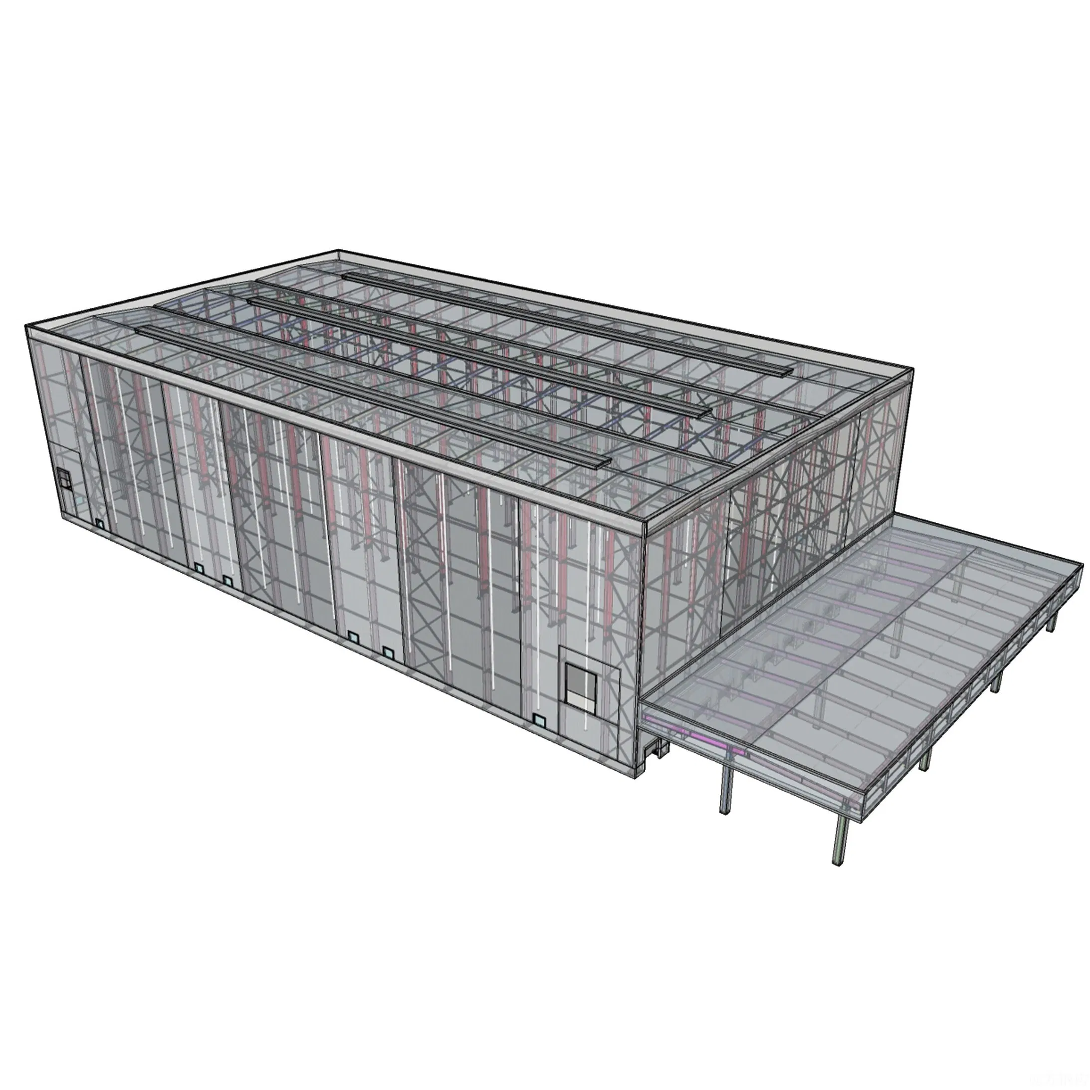 China New Modern Wholesale Construction Material of Middle Size Light Steel Structure for Production