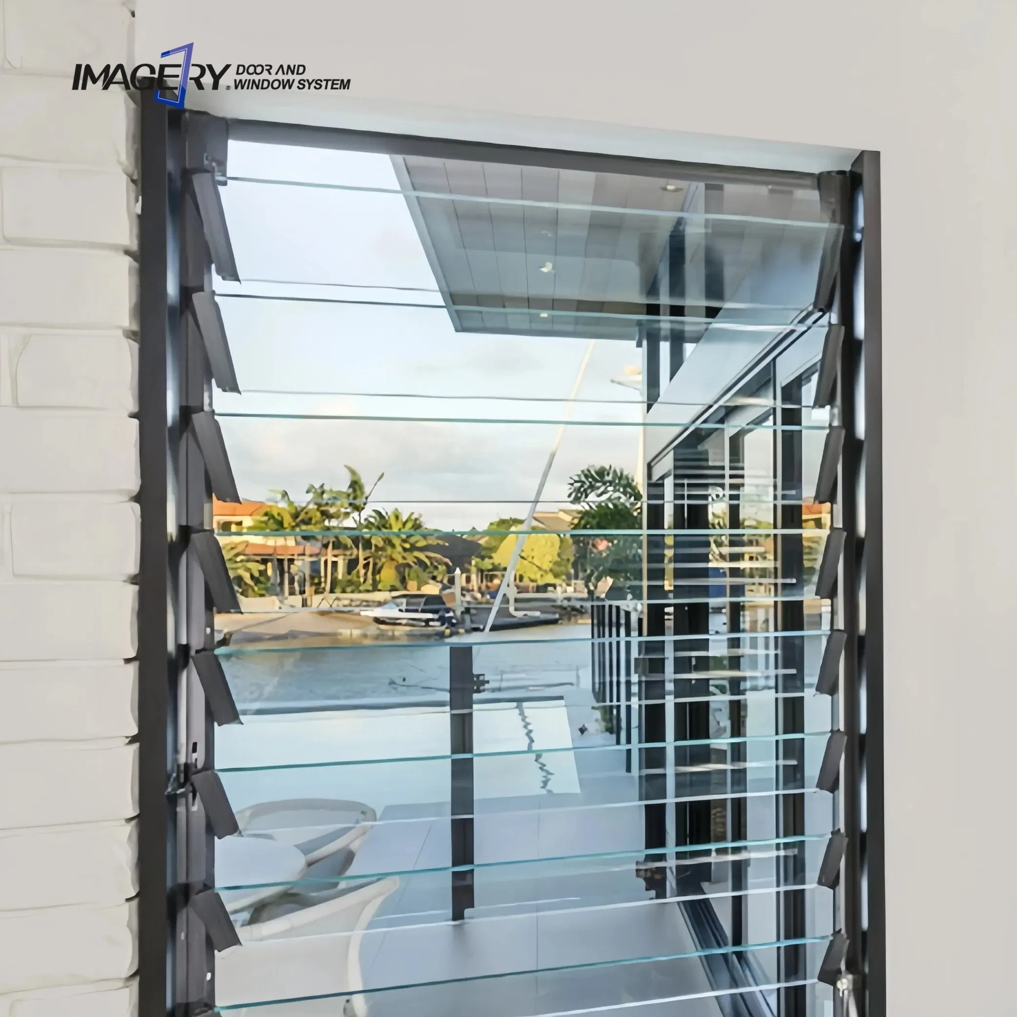 OEM Temperred Adjustable Jalousie Price Morden Aluminum Shutter Window Glass Louver