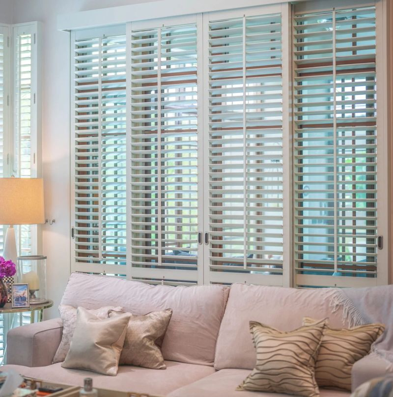 Custom Modern Wooden and PVC Plantation Shutter Windows for Stylish Interiors