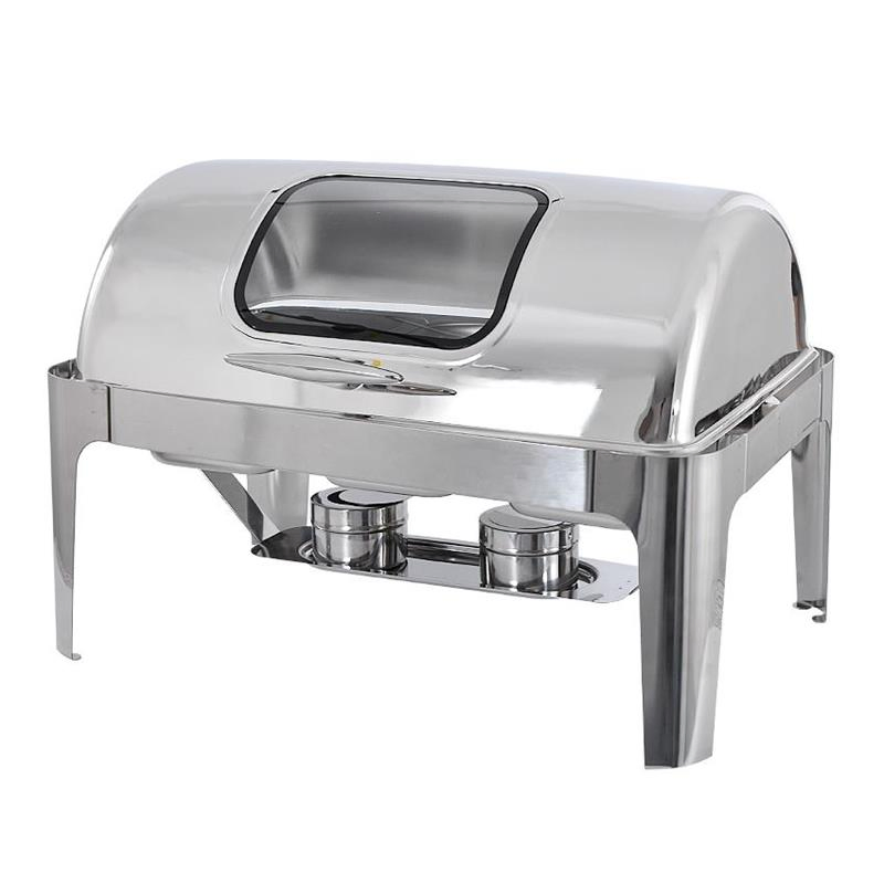 Luxury Hotel Stainless Steel Chafing Dish Buffet Rectangular Food Warme