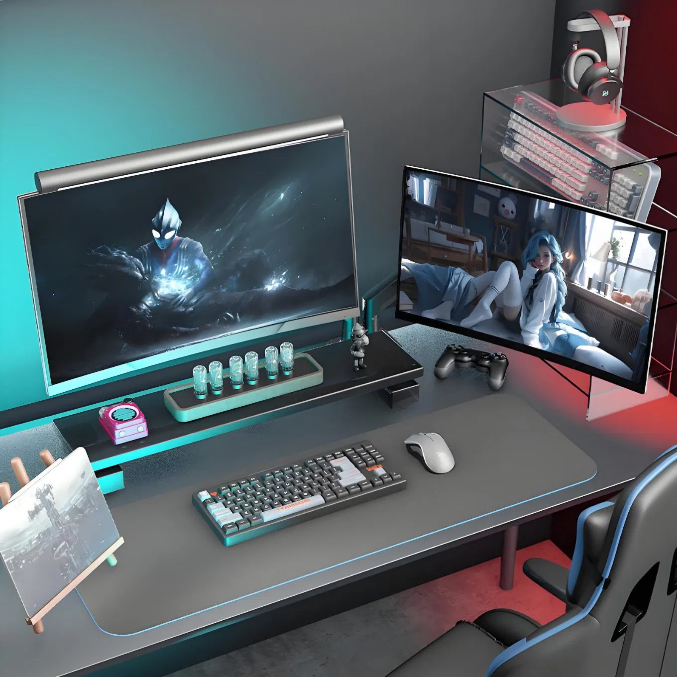 Кронштейн для монитора с газовой пружиной, черный