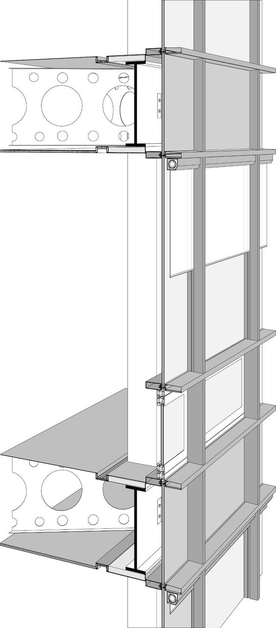 Aluminum Curtain Wall Glass Curtain Wall Building Material