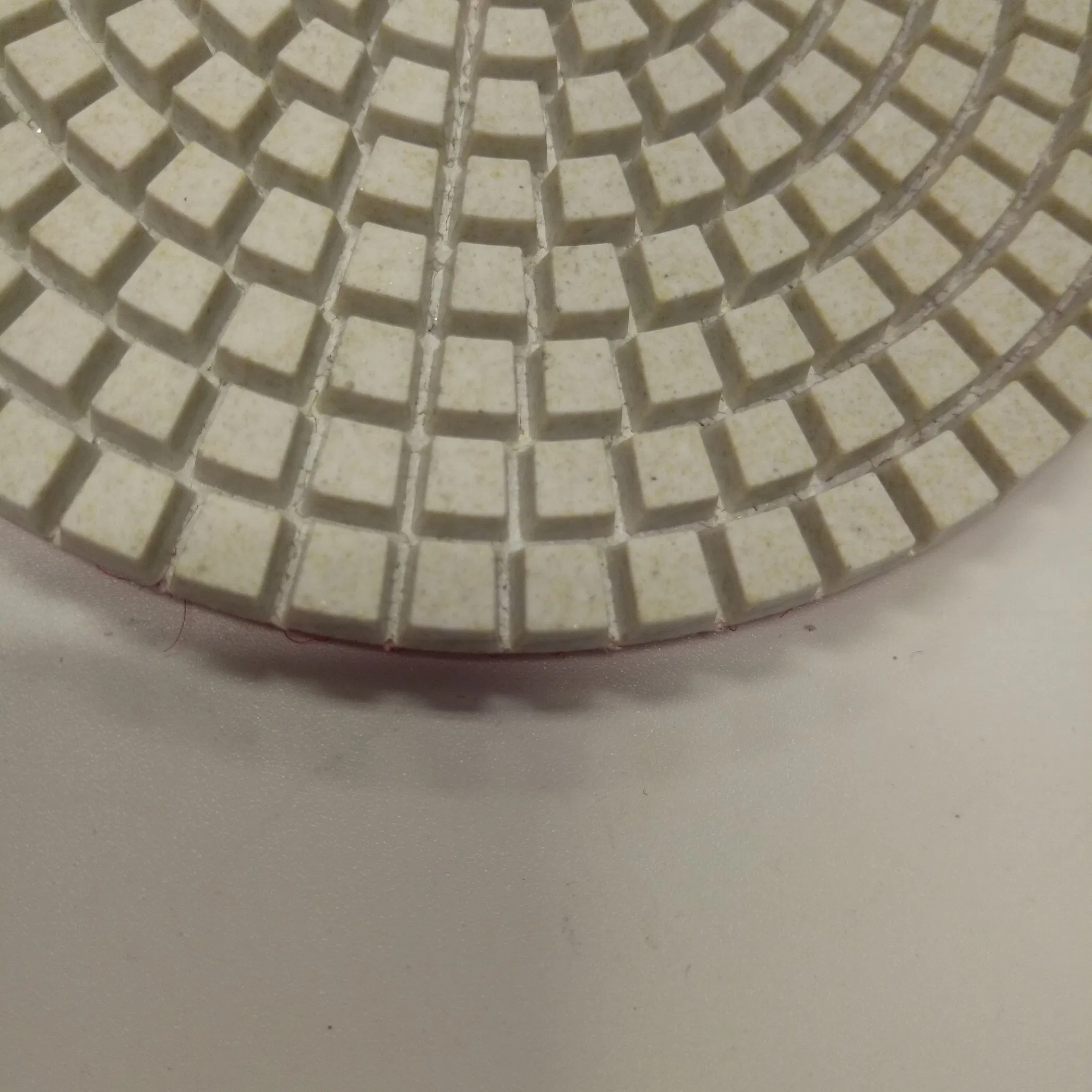 4inch 5 Step Wet White Diamond Resin Soft Wheel Polishing Pads for Granite Quartz