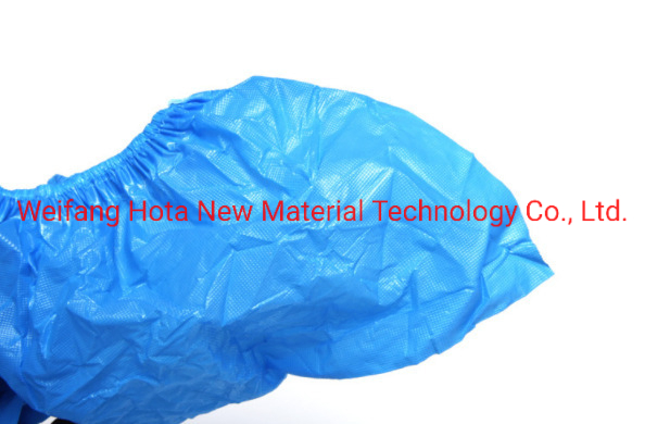 Eco-Friendly Disposable Blue Slip-Resistant PP Shoe Covers