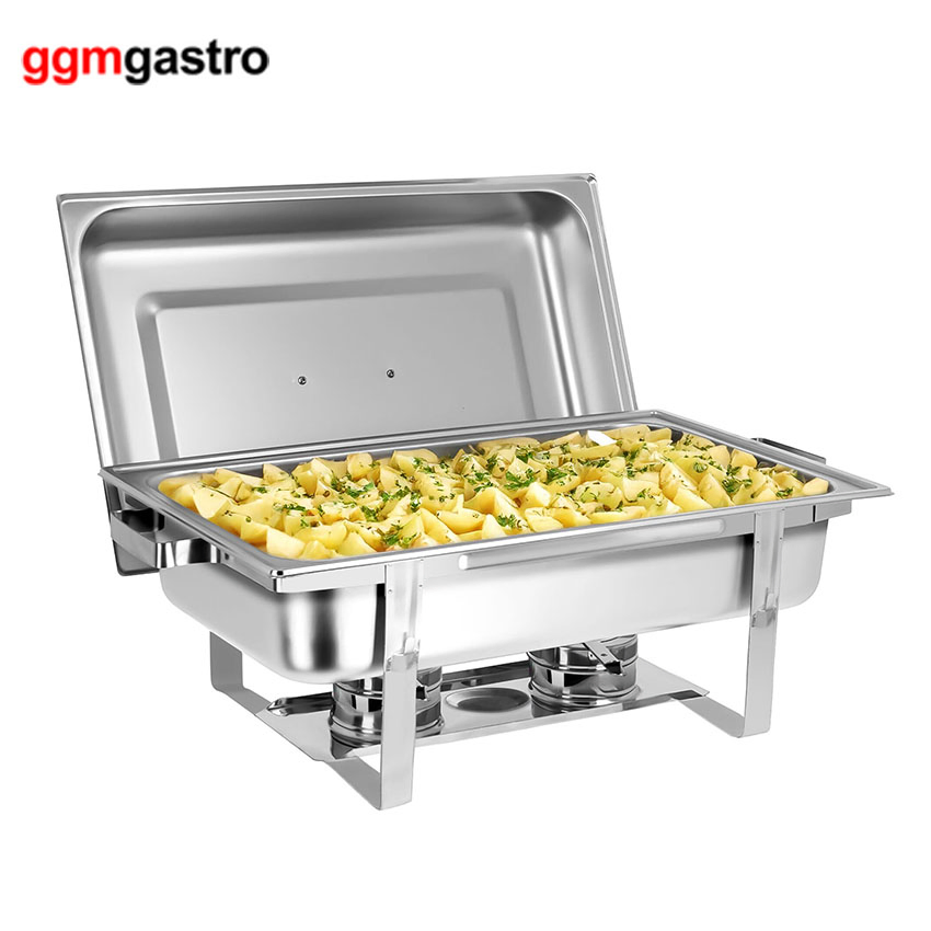 Stainless Steel Hydraulic De Lux Buffet Set Heating Food Warmer Chafing Dishes