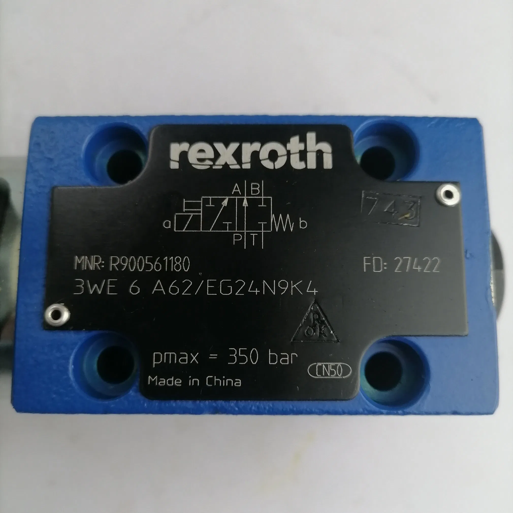 Rexroth Hydraulic Valve Directional Spool Valve 3we6a62/Eg24n9K4