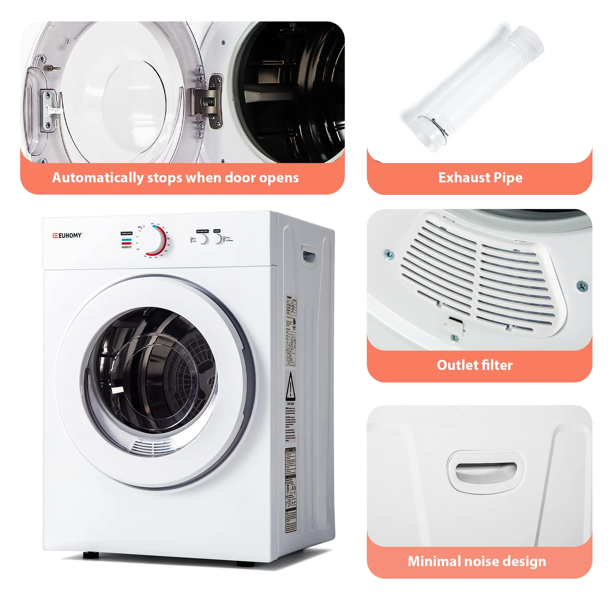 Space Saving Portable Dryer Compact Drying Machine for Wholesale