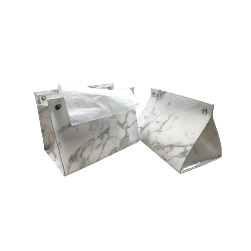 PU Leather Non-Woven Fabric Custom Tissue Holder Tissue Bag
