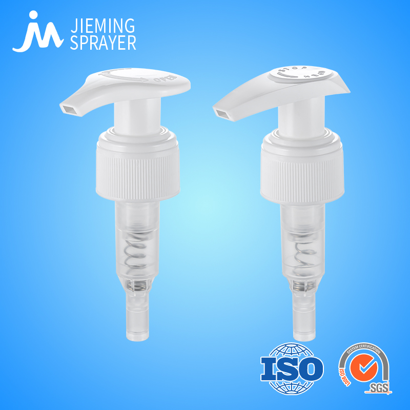 24/410 Plastic Black Ribbed Left Right Lotion Pump for Body Care Bottle Pump Plastic Lotion Dispenser Pump