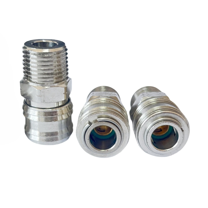 Customizable Lead-Free Copper-Nickel Plated Pneumatic Accessories Garden Air Gun Quick Coupling