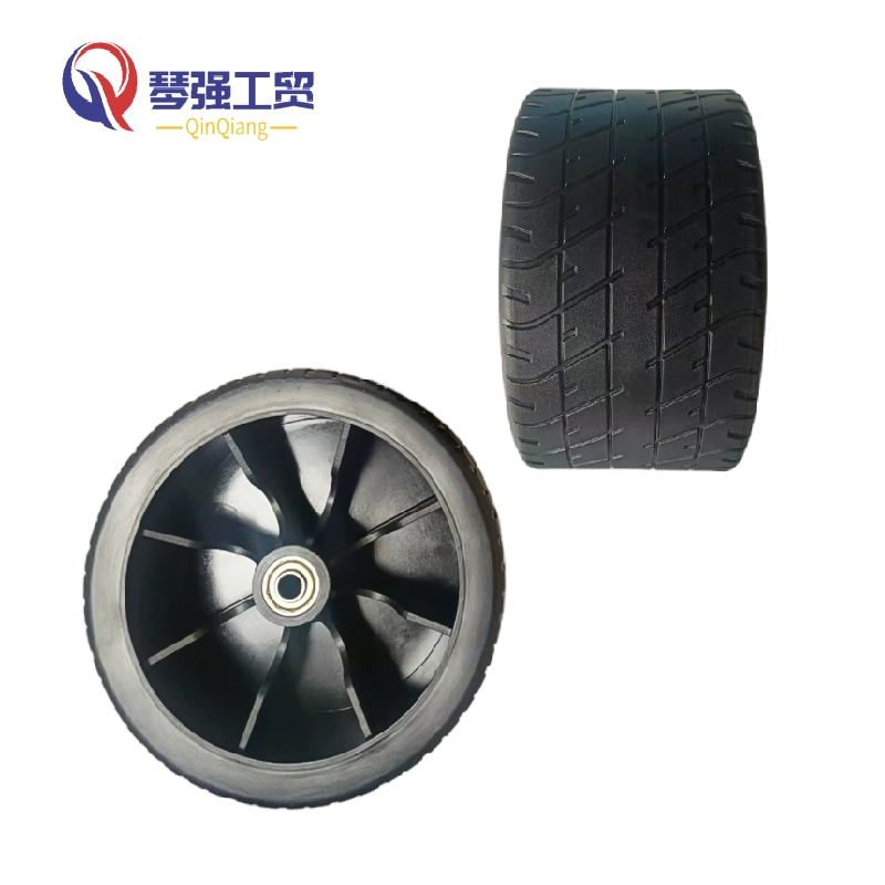 Light Weight 7X4 Inch Flat Free PU Foam Beach Wagon Folding Cart Wheel