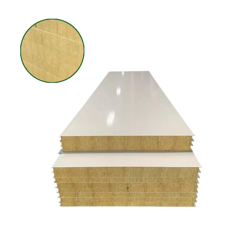 Lightweight Rock Wool Sandwich Panel for Prefabricated House Construction