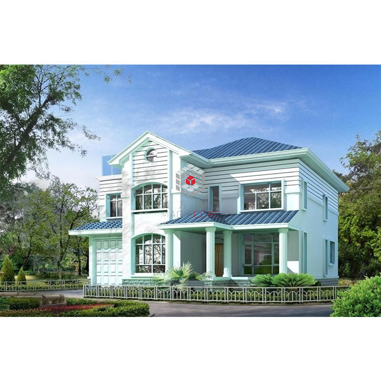 Prefab Luxury House Villa Building Steel Structure Workshop Warehouse