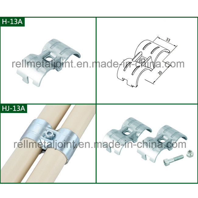 White Zinc Metal Joint for Plastic Lean Pipe (H-13A)