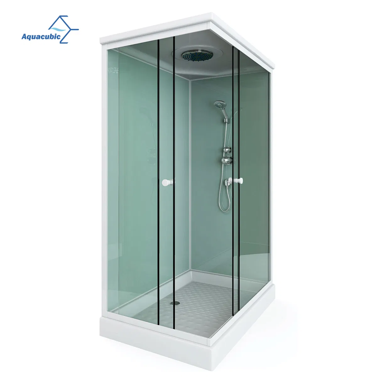 Manufacturer-Customized Shape of Bathroom Glass Steam Shower Room, Some Styles with Bathtub