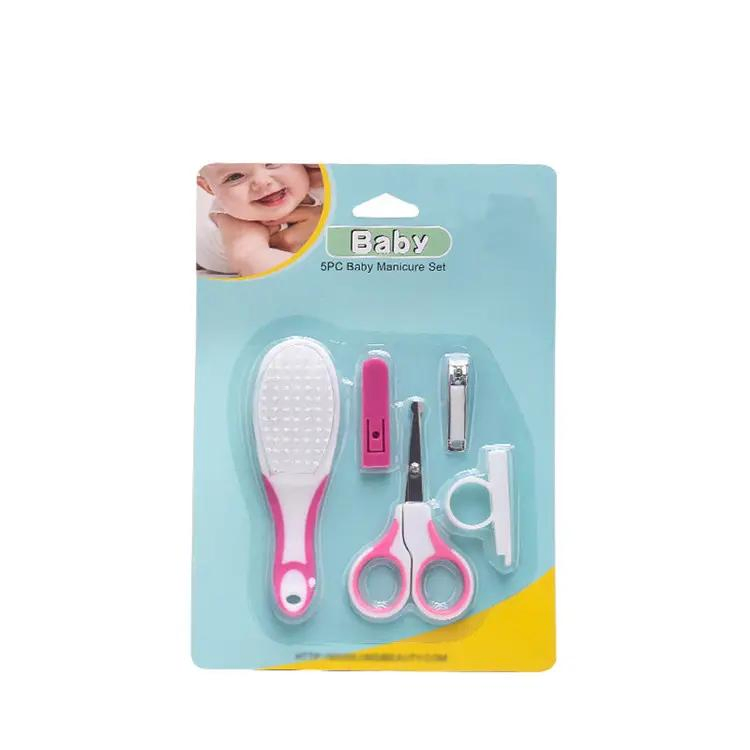 5PCS Baby Nail Kits Stainless Steel Safety Baby Nail Care Manicure Set