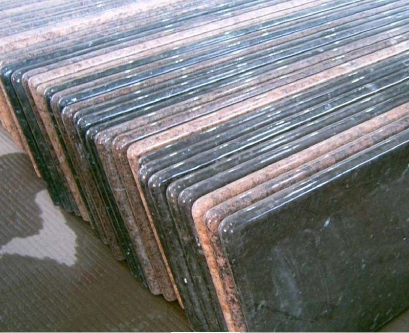 Polished Granite/Marble Brown/Grey Prefabric Countertop for Kitchens and Bathroom