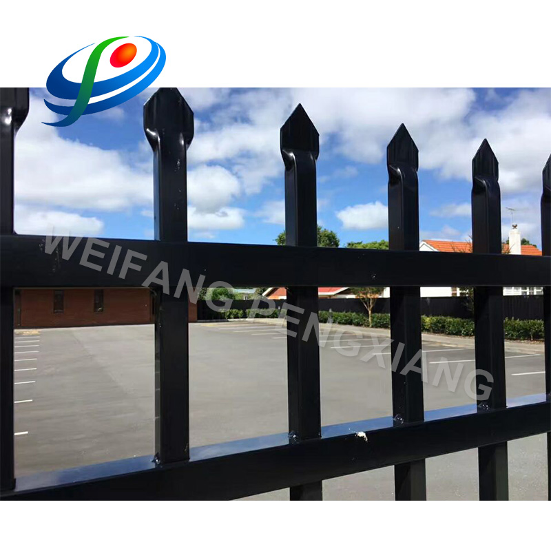 Outdoor Security Metal Steel Tubular Fence/ Wrought Iron Garrison Fencing