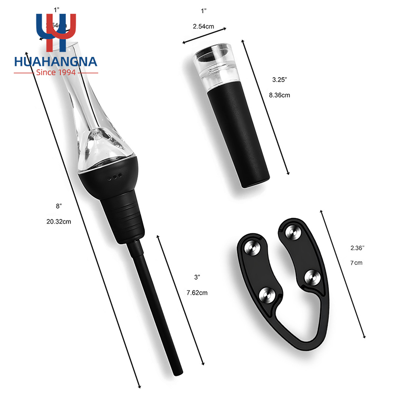 Premium Wine Dispenser Accessories Gift Wine Aerator Pourer with Decanter Spout and Bottle Cork in Gift Box