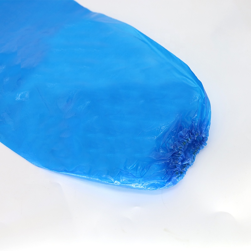 Blue Long Plastic Waterproof Disposable Foot Safety Shoe Cover
