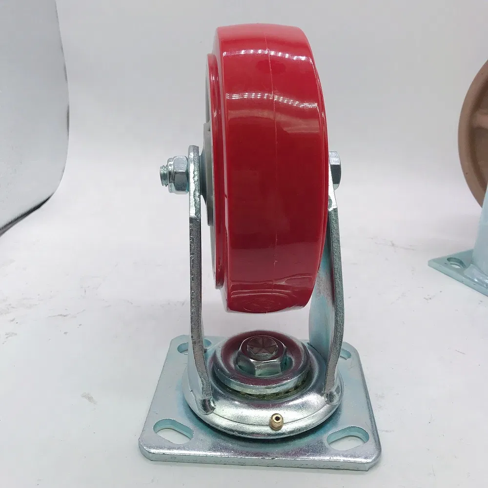 Medium Heavy Duty Industrial Caster Swivel Plate PVC Caster Wheel with Brake
