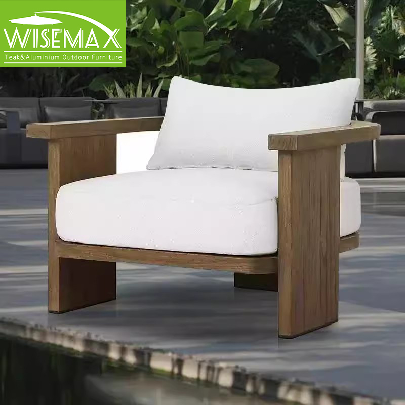 Диван садовый модульный массив тика 3-местный водонепроницаемый