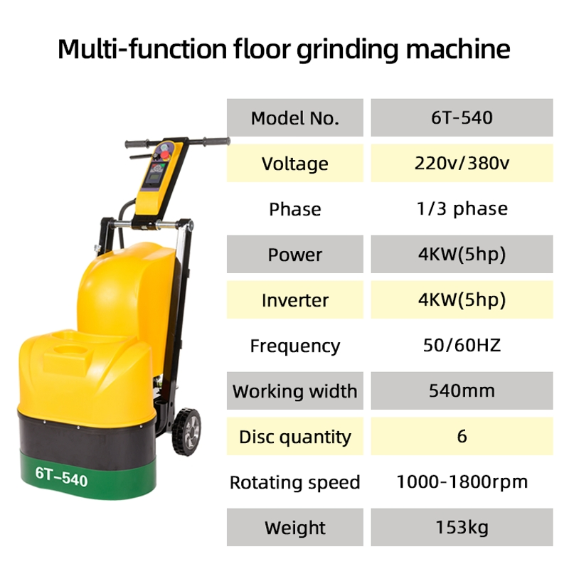 Шлифовальная машина для бетона 540мм, мотор полная медь, низкий шум