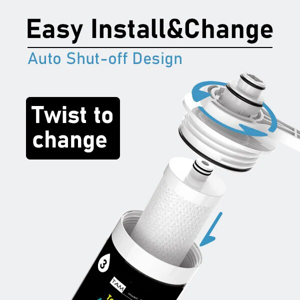 Quick-Change Alkaline Remineralization Filter with Direct Connect for RO System