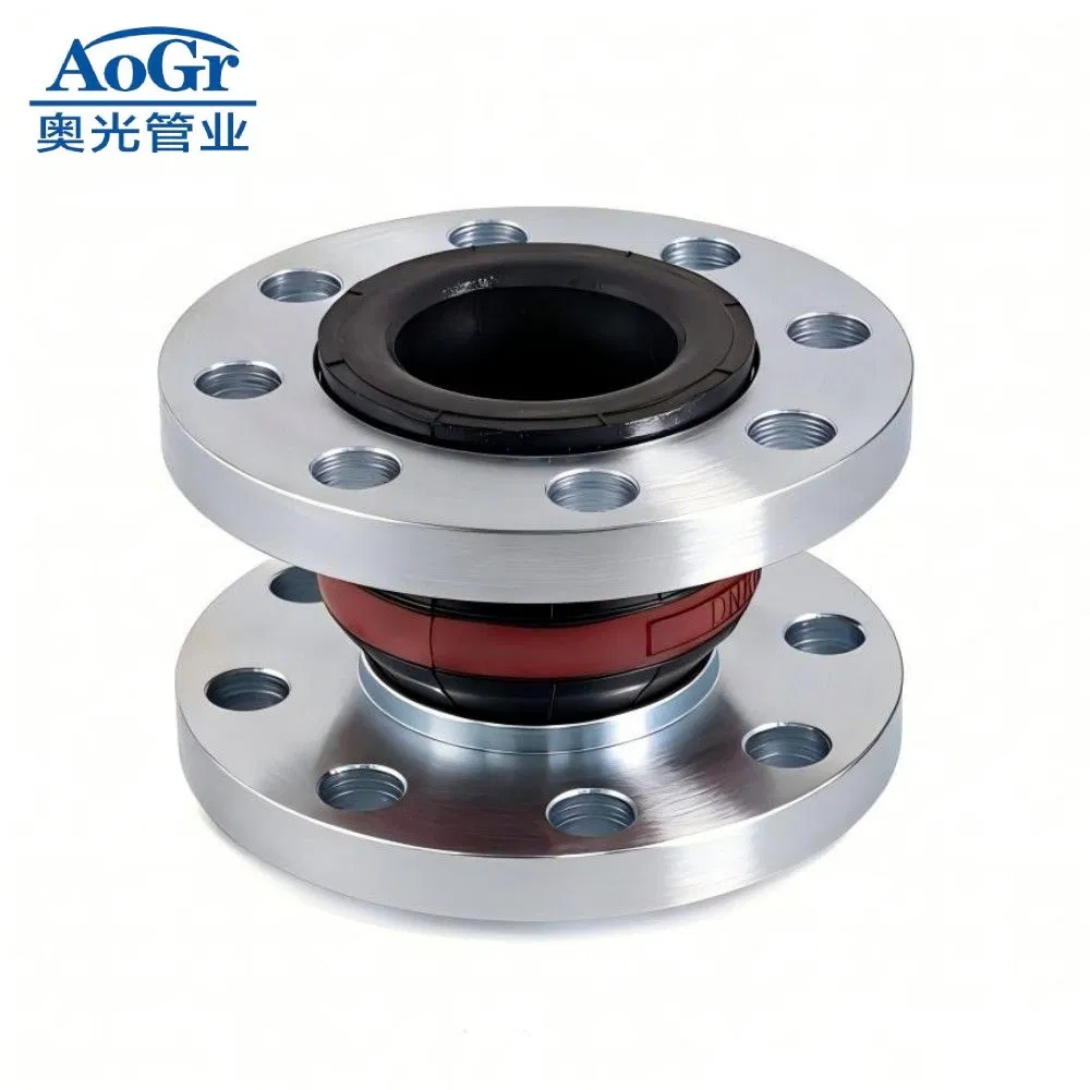 Single/Double Sphere Flexible EPDM/NBR/NR/IIR/CR/ECO/CSM/Hypalon/FKM/Viton/VMQ/SIL Rubber Expansion Joint/Pipe Joint PN6/PN10/PN16/PN25/ANSI B16.5 Class 150 lb