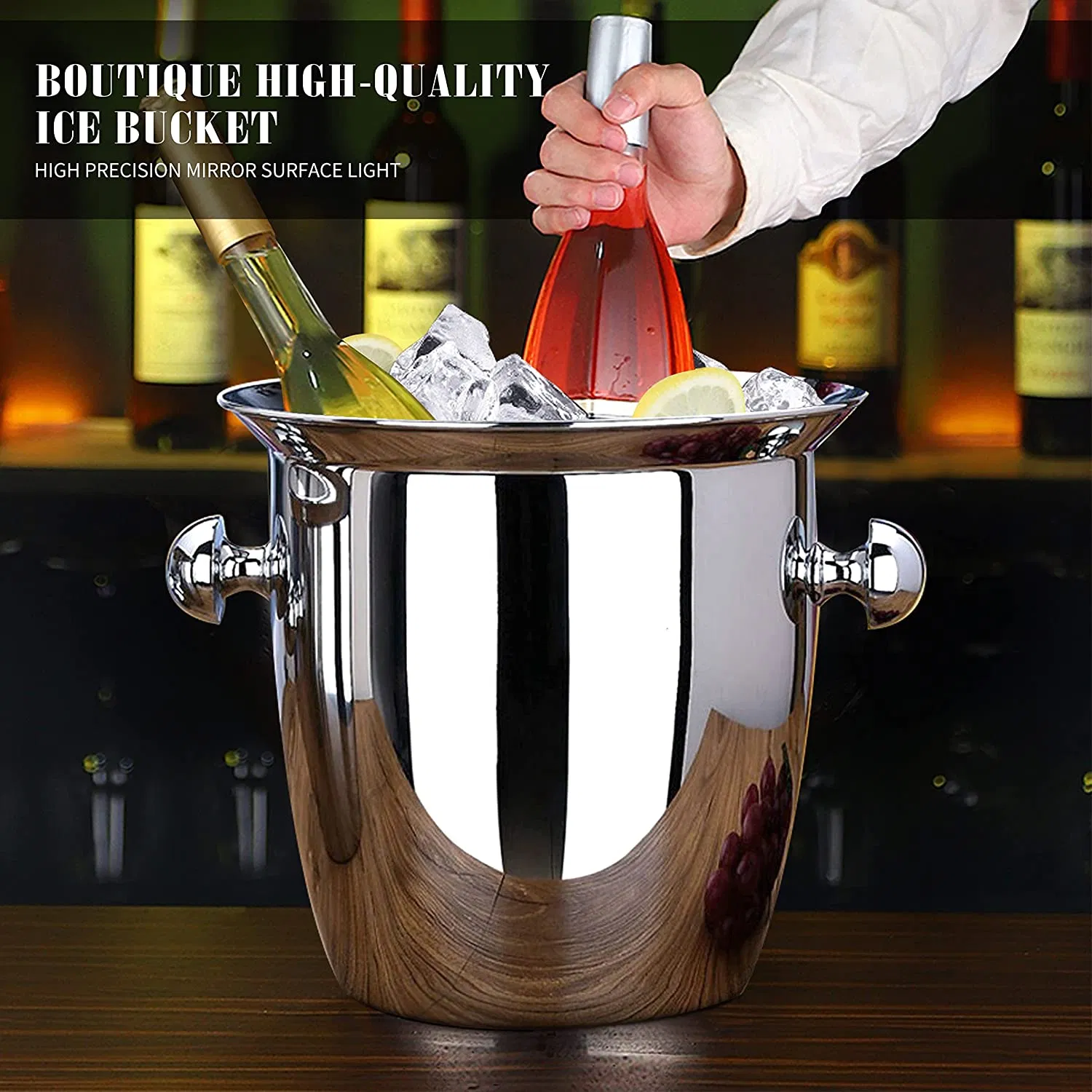 Ice Buckets for Party Stainless Steel Material Well Made Champagne Ice Bucket Frozen Longer for Caperdonich St. Ides Stag Beer