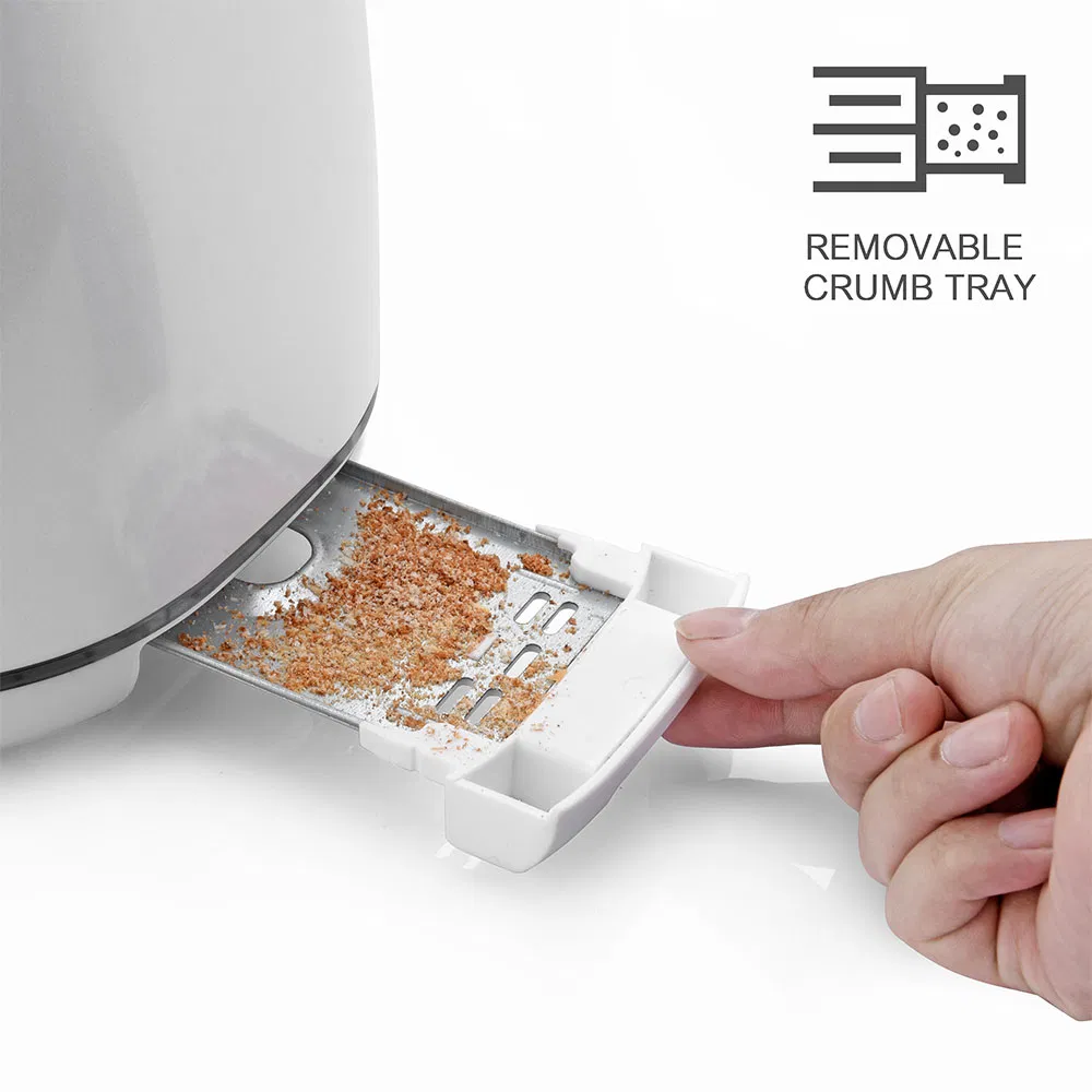 Automatic Bread Maker Toast High Speed Extra Wide Slot 2-Slice Toaster with LED Strip Lluminated