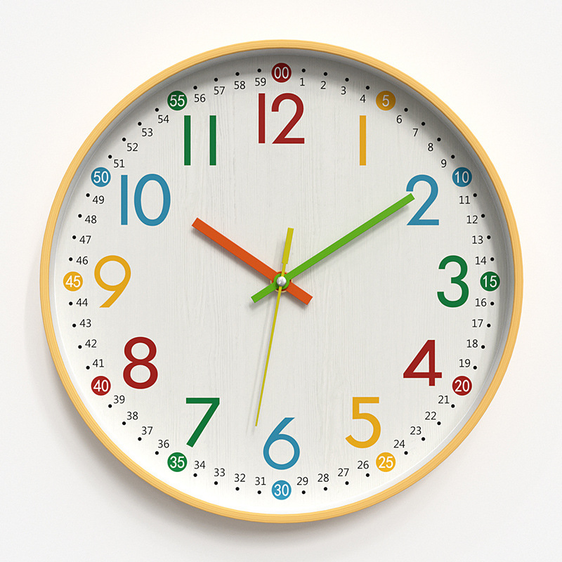 Geometric Art Wall Clock Black Gold Toned Modern Decor Wall Clock