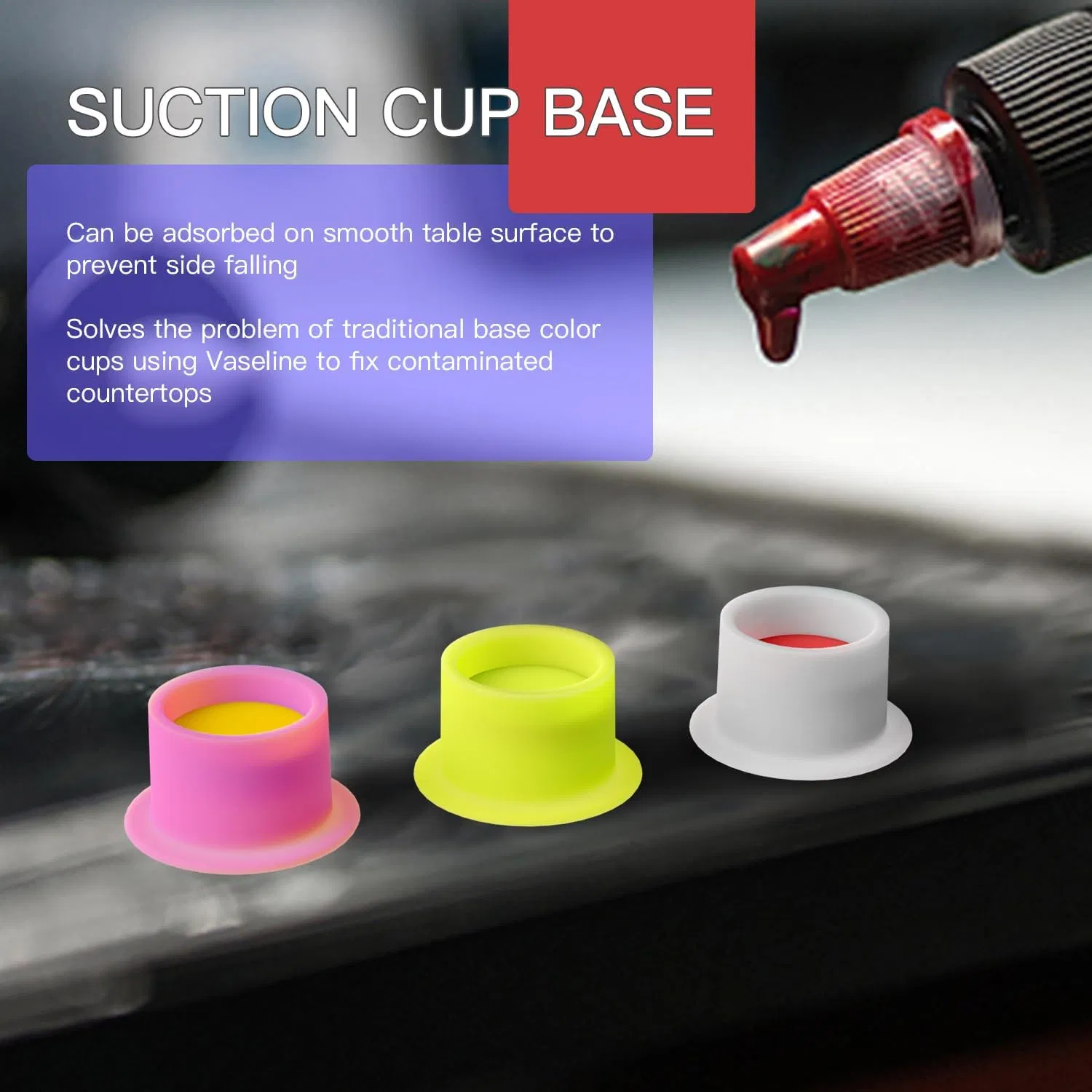 SJ Disposable Pigment Ink Caps Silicone High Quality CE Tattoo Ink Cups OEM Wholesale