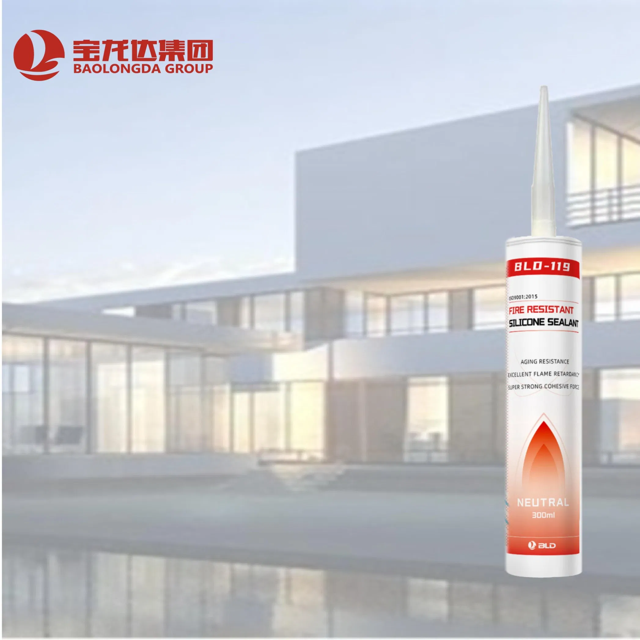Fire-Resistant Silicone Sealant for Glass and Metal Bonding