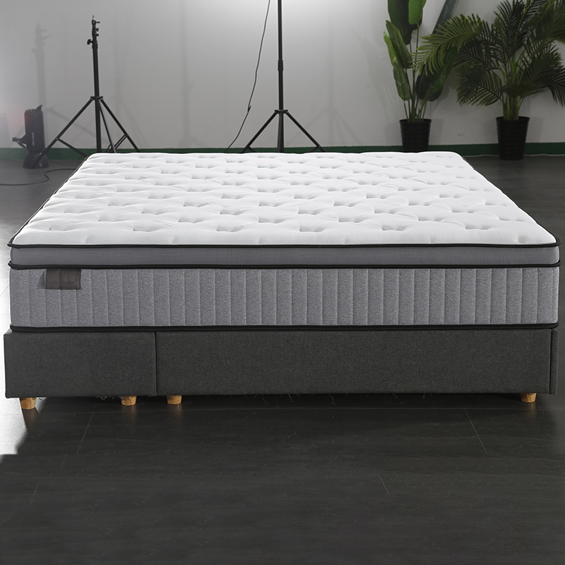 OEM/ODM Home Hotel Bedroom Furniture Euro Top Customizable Size Foam Sponge Pocket Spring Mattress in a Box