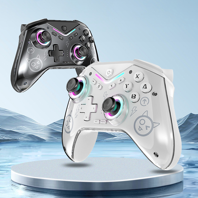 New Gaming Accessories Joystick 2.4G Wireless RGB Light Programable Game Controller for Nintend Switch