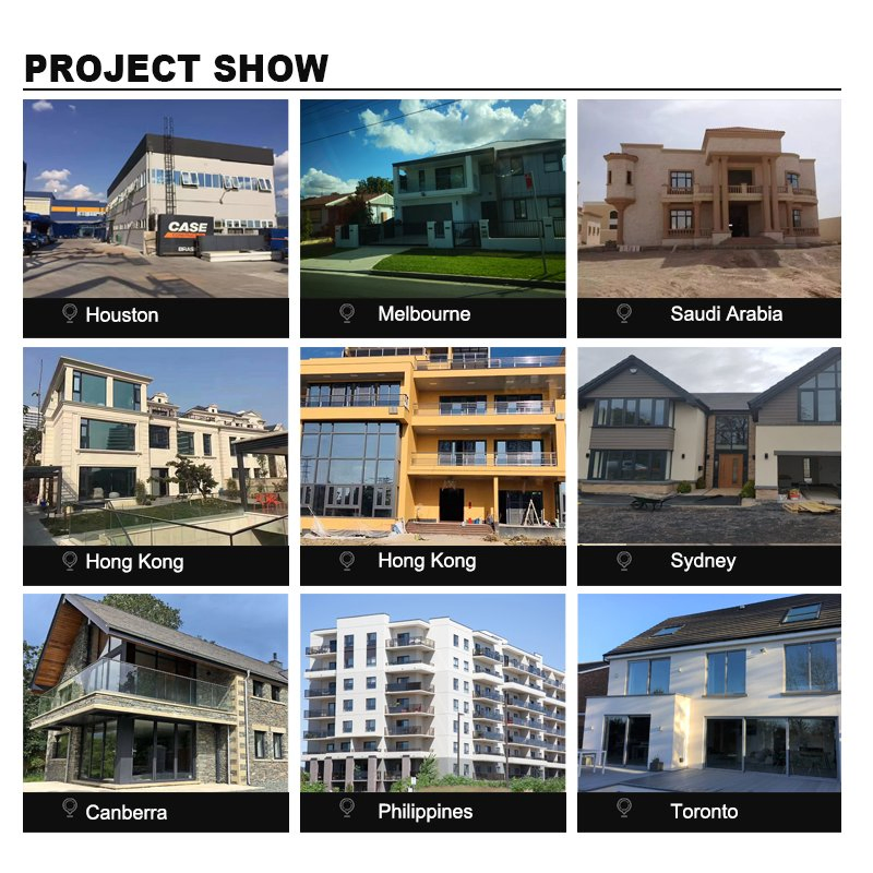 Australian As2047 Double Glazed Sliding Door Villa Exterior Balcony Sliding Glass Door