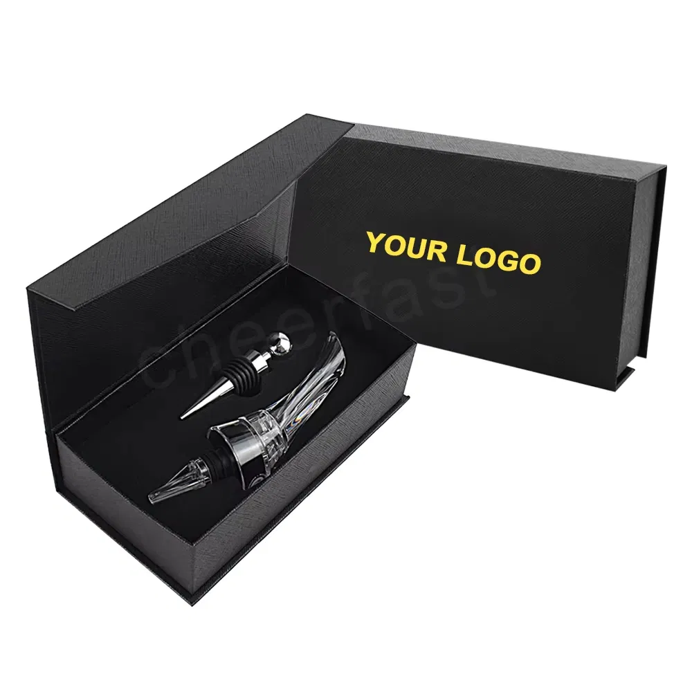 on Sale Lower 2PCS Gift Set Bottle Pourer Aerating Wine Decanter