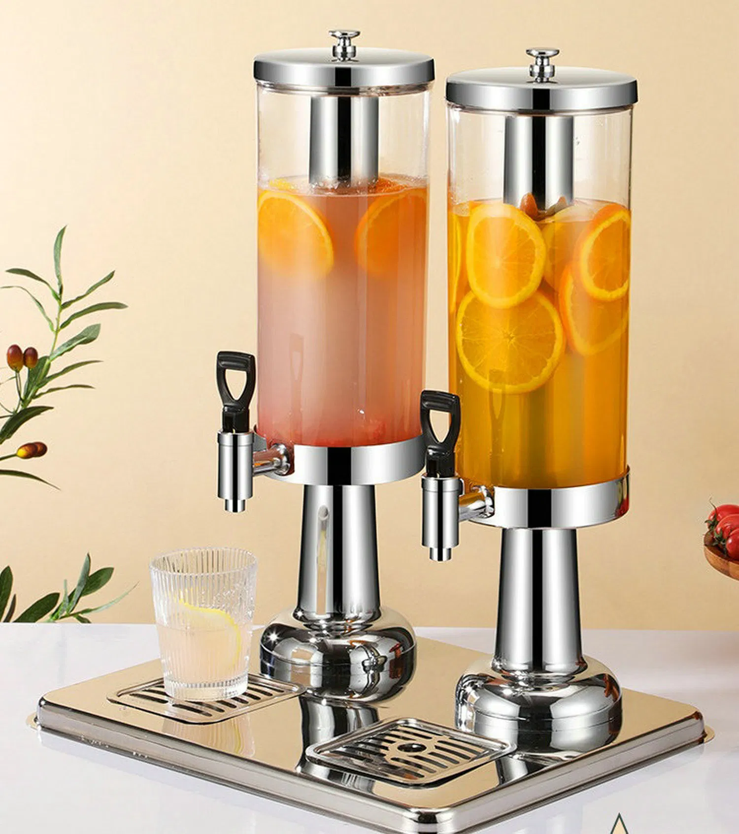 PE Body Stainless Steel Milk Juice Dispenser 3L Juice Dispenser