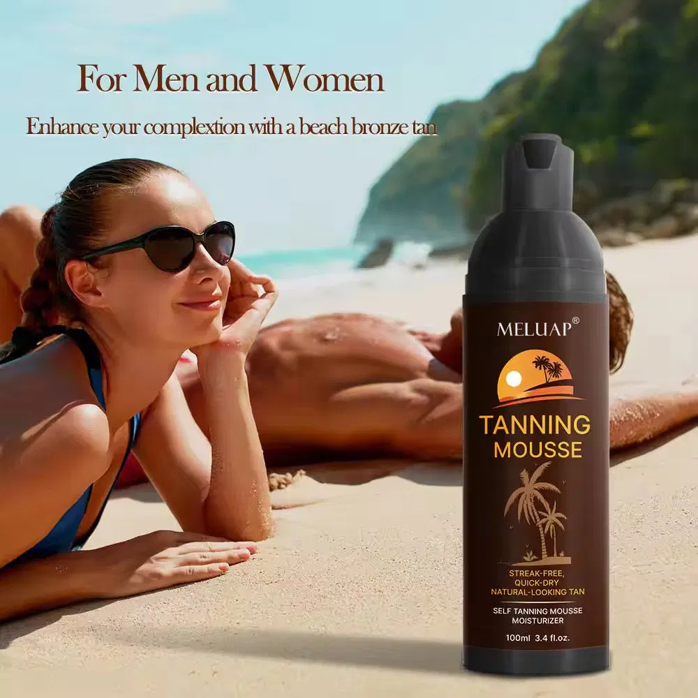 Sunless Self Tanner Organic Tan Foam Spray Tanning Solution Body Bronze Self Tan Mousse