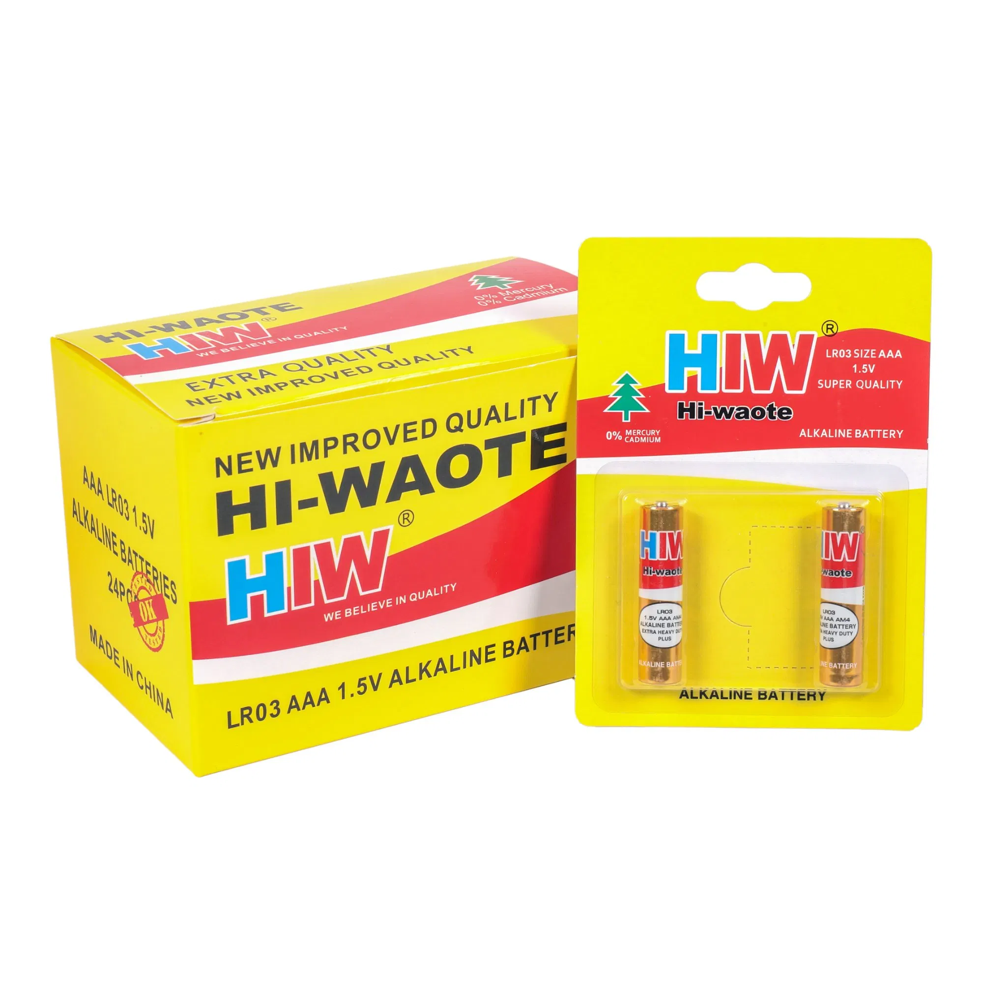 Hiw Battery, Long Shelf Life, High Energy Density, Lr03 AAA