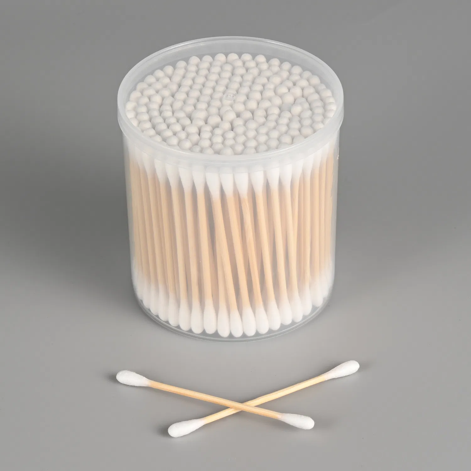 100PCS Pink Paper Stick Cotton Buds